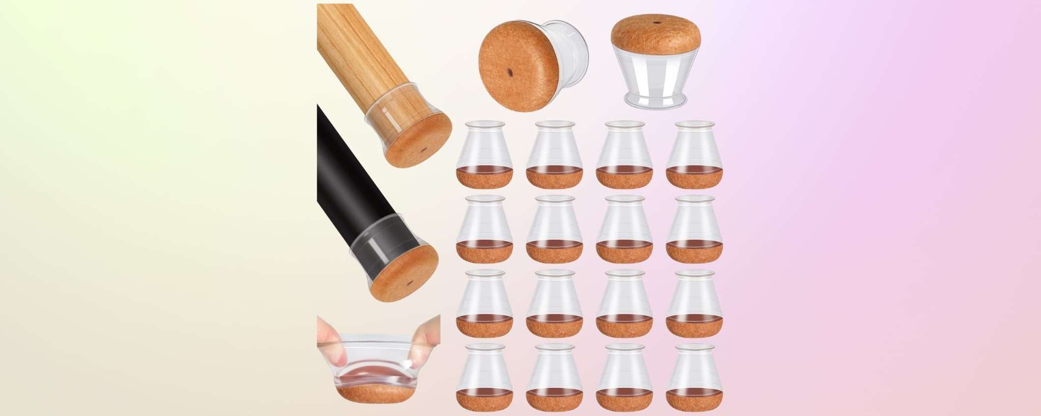 Set di 16 gommini per sedie: il kit SALVA-PAVIMENTO è in offerta a meno di 10 euro Set di 16 gommini per sedie: il kit SALVA-PAVIMENTO è in offerta a meno di 10 euro