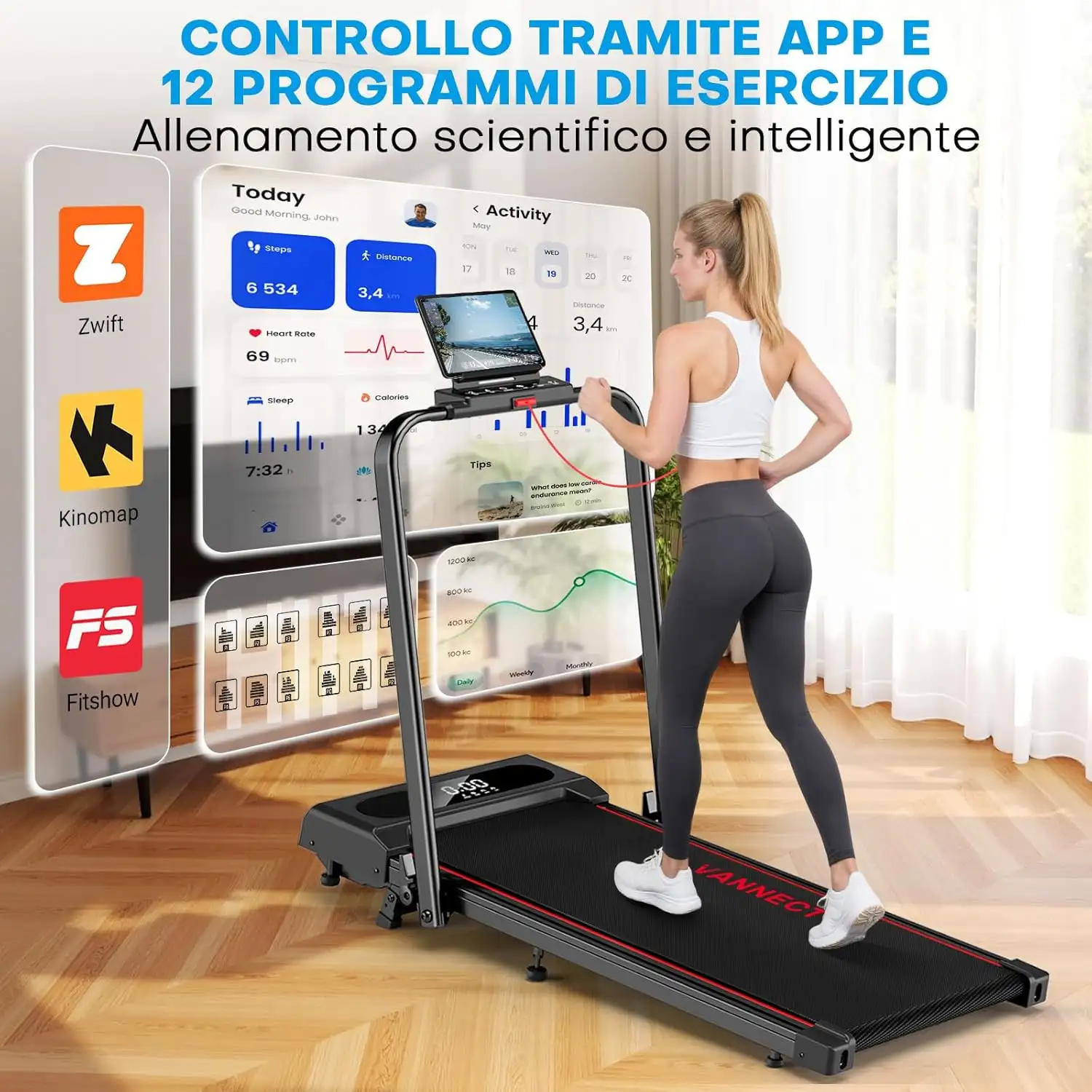 Tapis Roulant Pieghevole Vannect amazon offerta sconto