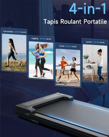 Tapis Roulant portatile 4-in-1