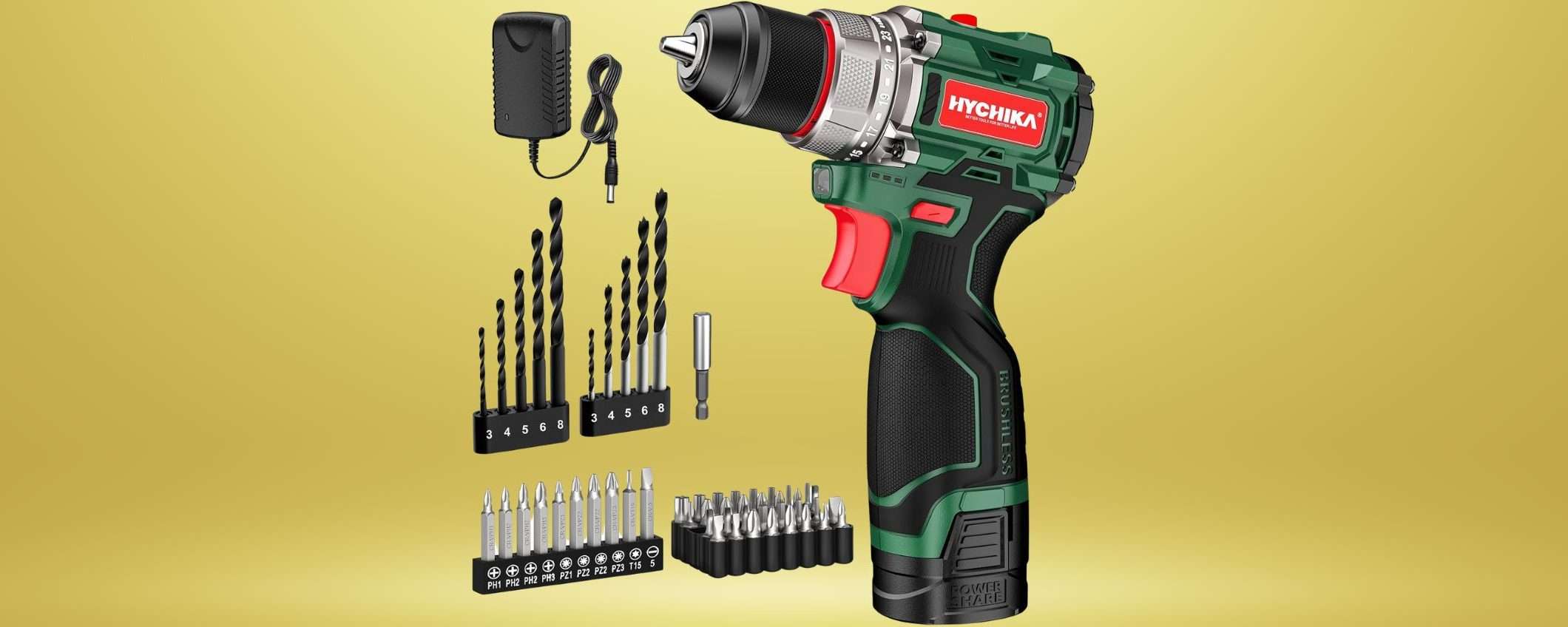 Trapano avvitatore con 53 accessori: SCONTO minimo, CONVENIENZA massima Trapano avvitatore con 53 accessori: SCONTO minimo, CONVENIENZA massima