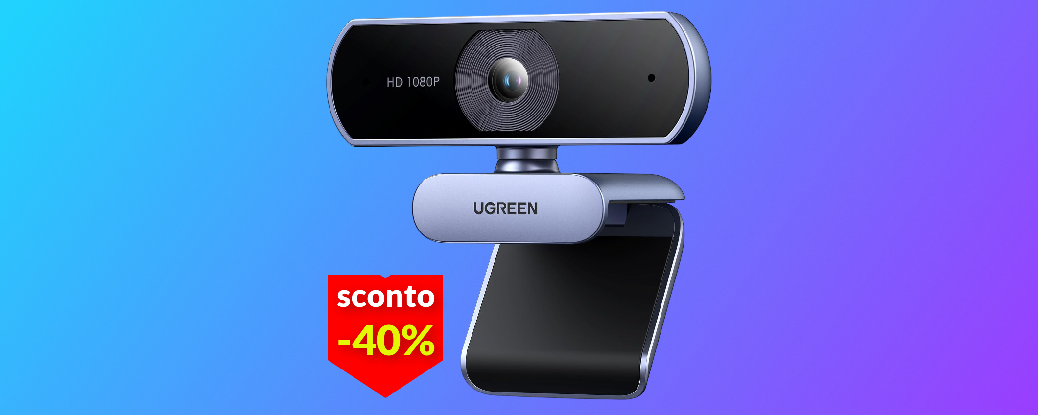 Preparati a compiere un furto: questa webcam FullHD la prendi con 17€ (-40%) Preparati a compiere un furto: questa webcam FullHD la prendi con 17€ (-40%)