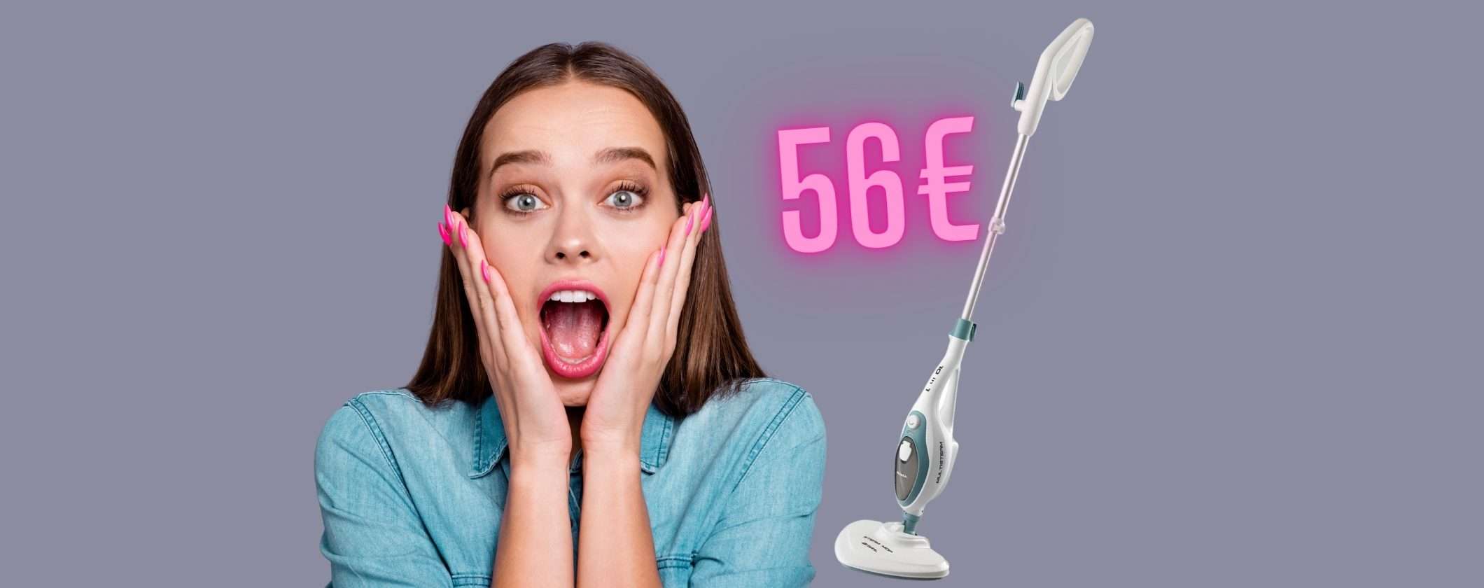 Ariete Steam mop 10 in 1: scopa elettrica per lavaggio a vapore su ogni superficie
