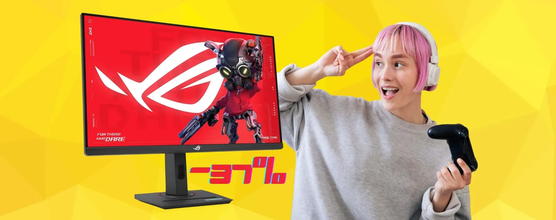 ASUS ROG Strix: monitor da gaming da 27” per veri appassionati (-37%)