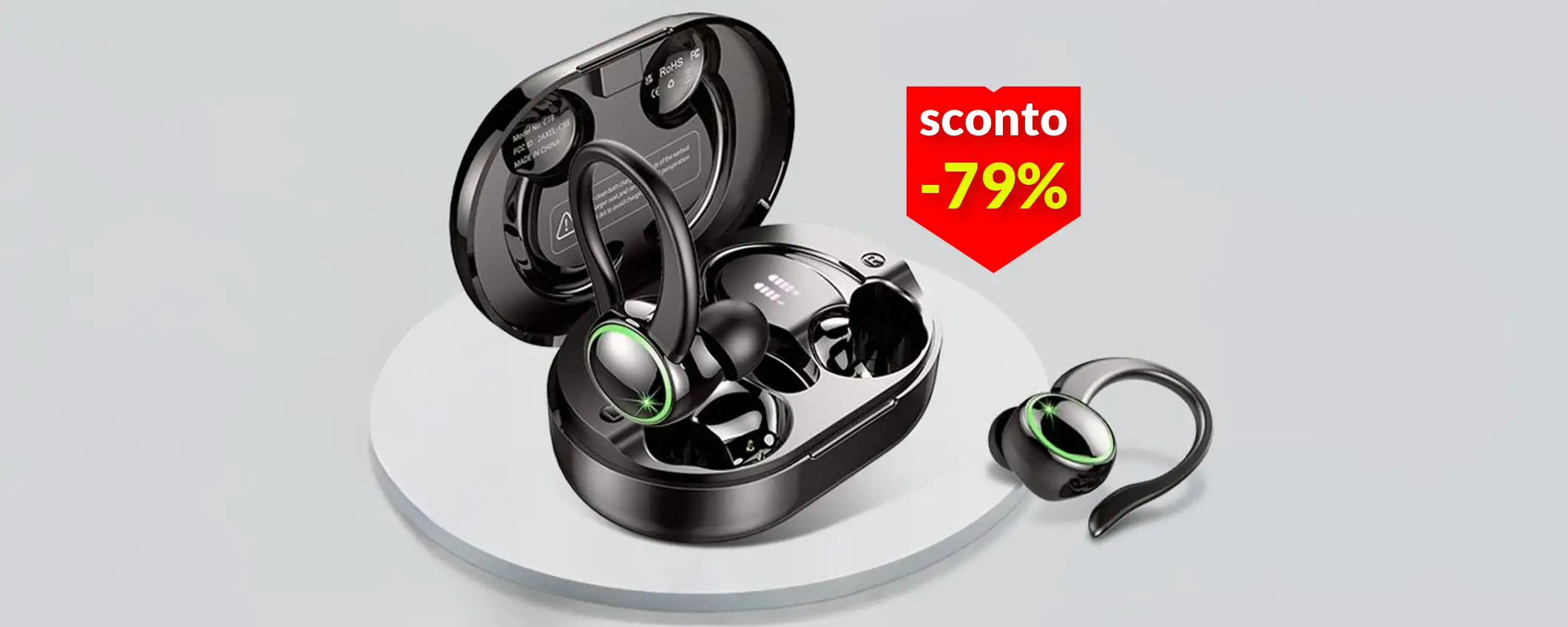 Auricolari Bluetooth in super offerta a 26€: lo sconto del 79% è follia Auricolari Bluetooth in super offerta a 26€: lo sconto del 79% è follia