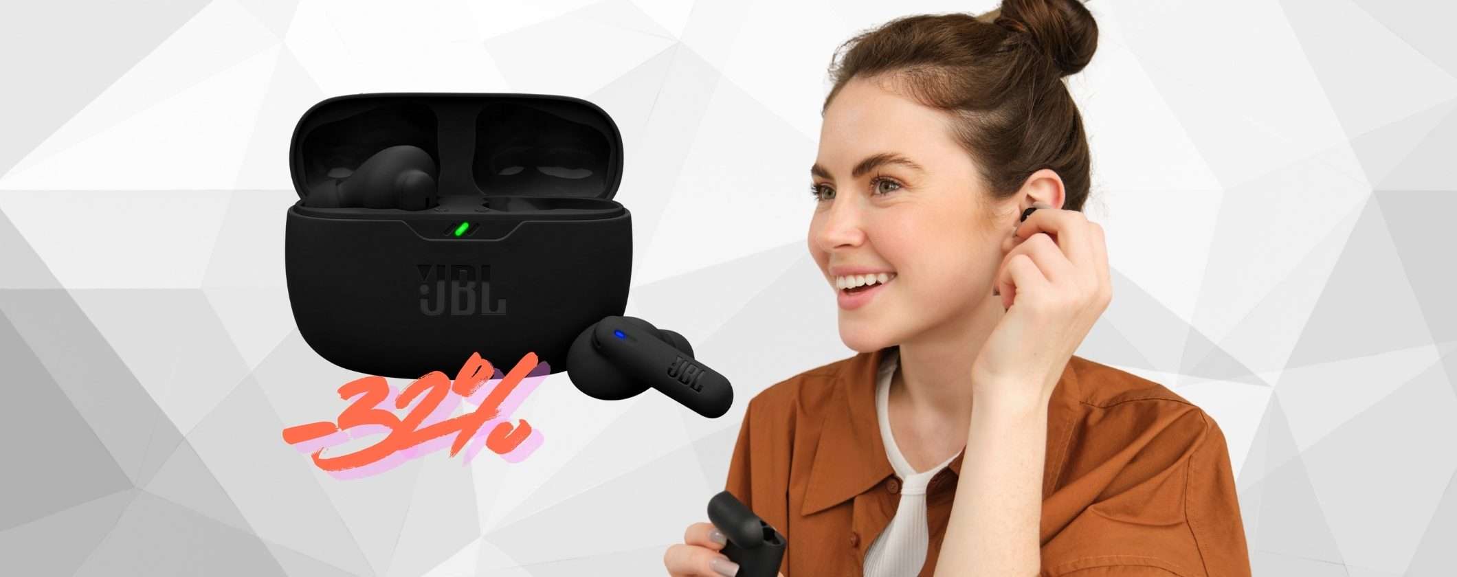 Auricolari wireless JBL Wave Beam 2 in promo su Amazon a un ottimo prezzo