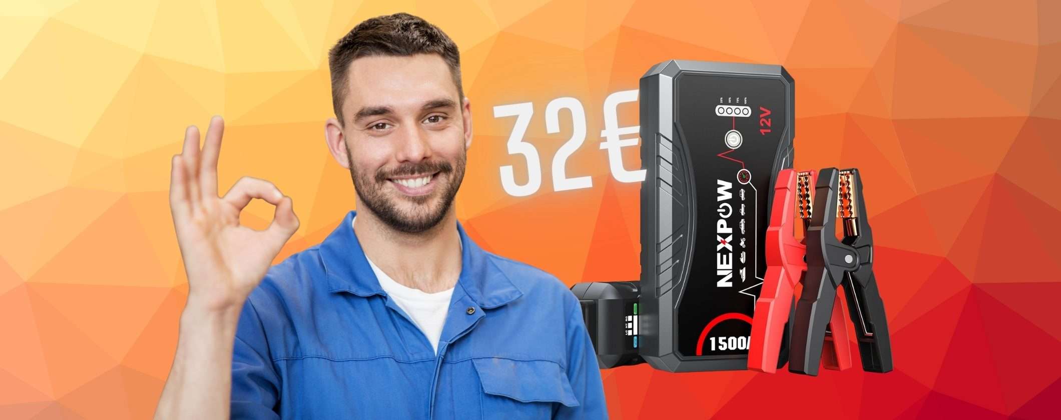 Avviatore di batteria per auto: spendi poco e viaggia sereno (32€)