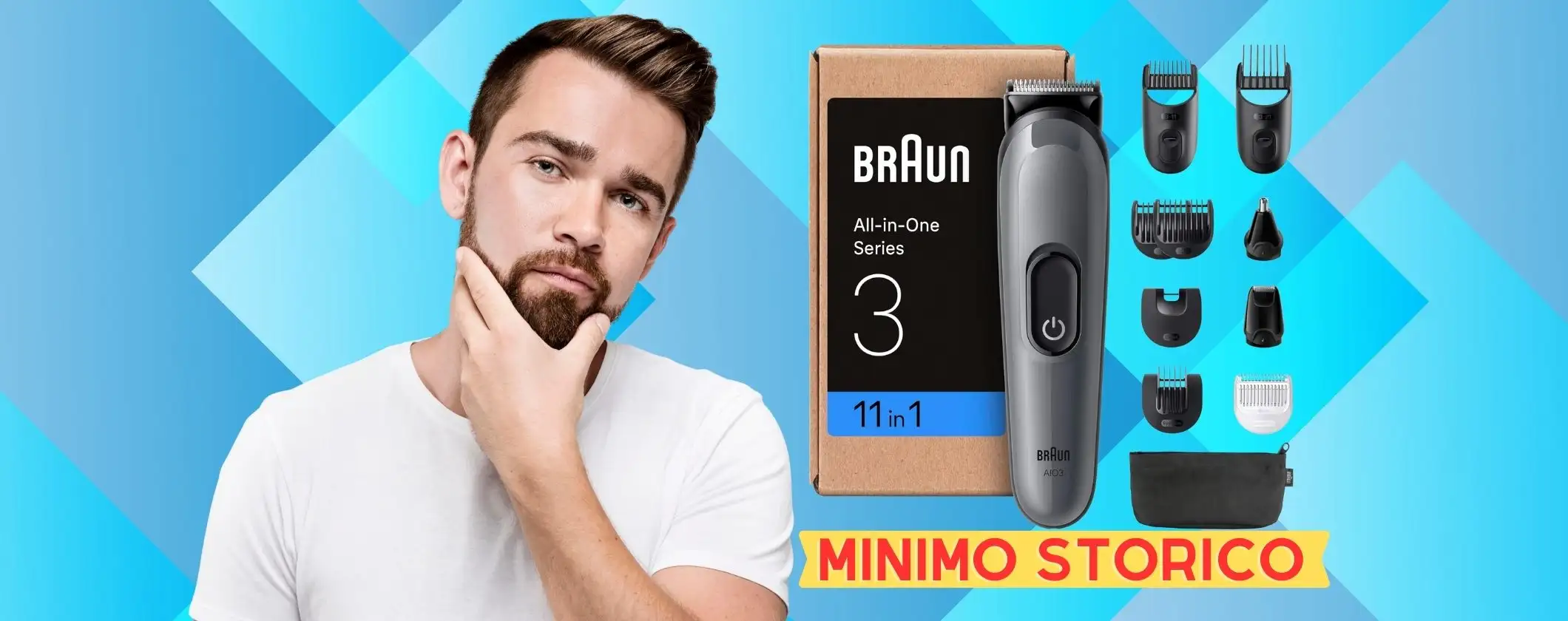 Braun All-In-One Series 3 con 9 accessori ritorna al minimo storico su Amazon