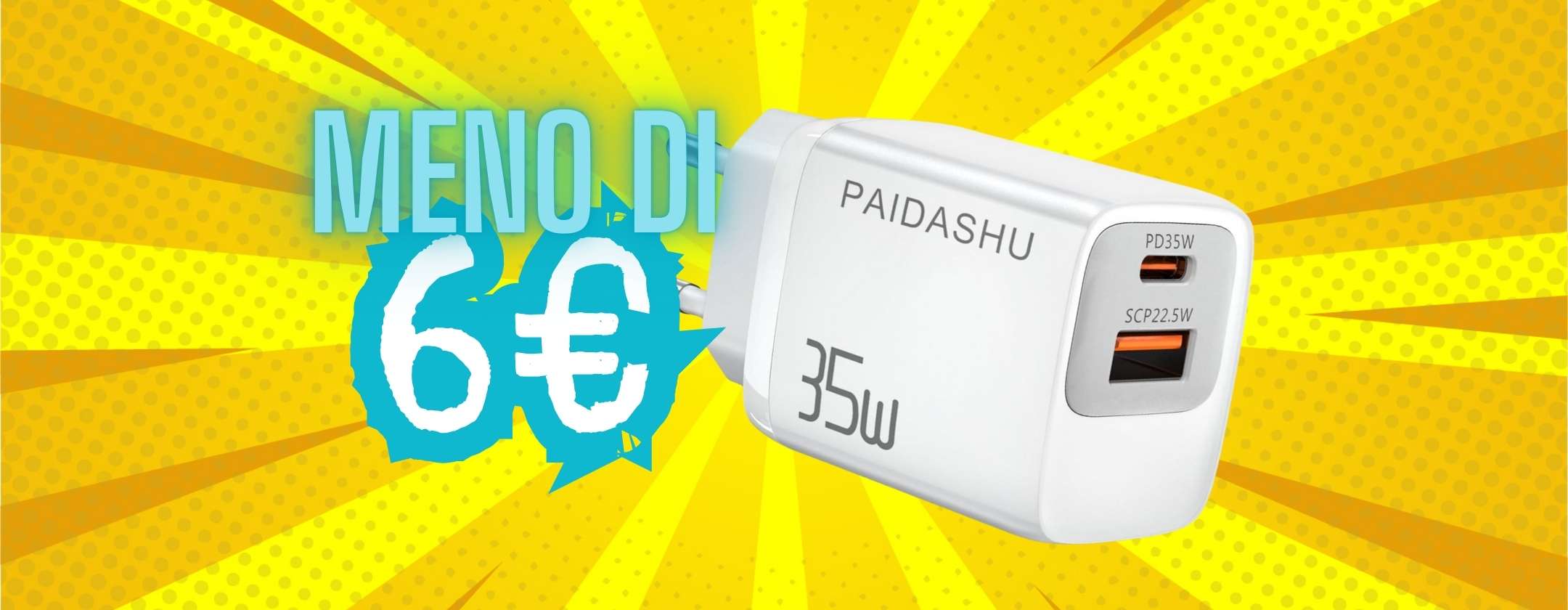 Caricatore USB-C 35W Con 2 Porte (PD 3.0 / QC 3.0) Per Motorola Edge 50 Neo: Ricarica Rapida E Sicura Da Parete - 2