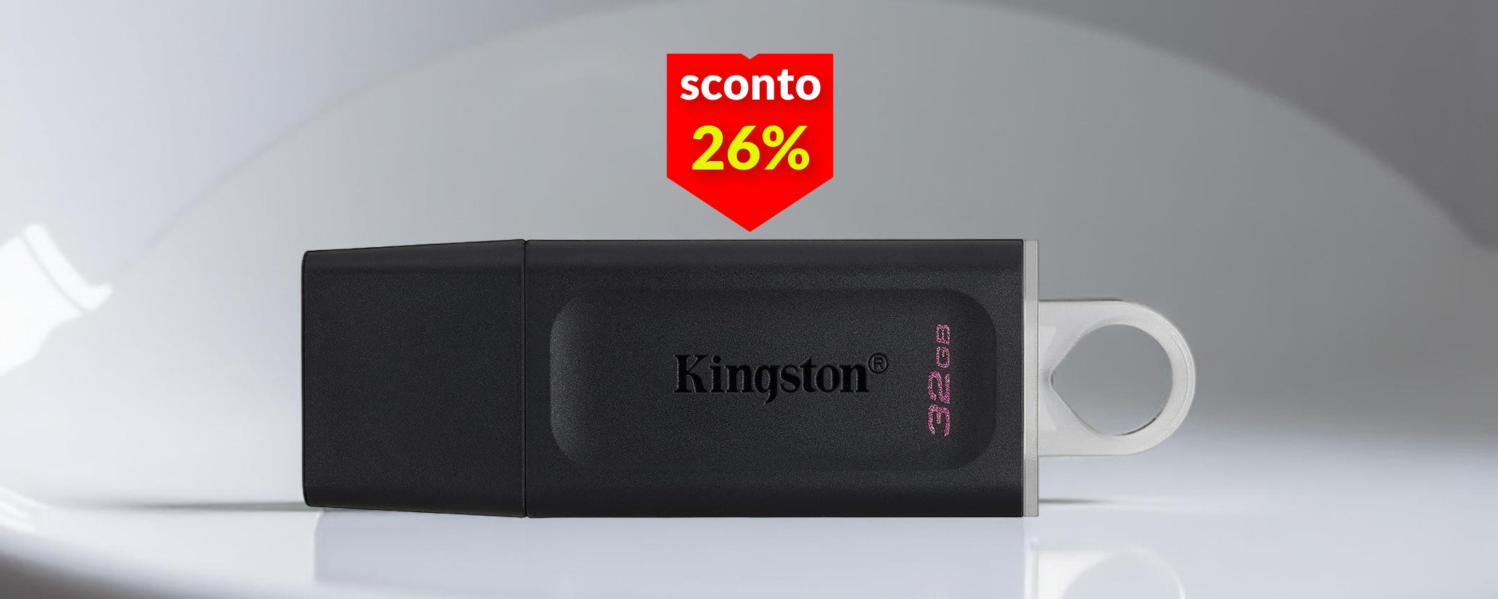 Spazio extra a 9€ con questa chiavetta USB Kingston da non perdere Spazio extra a 9€ con questa chiavetta USB Kingston da non perdere