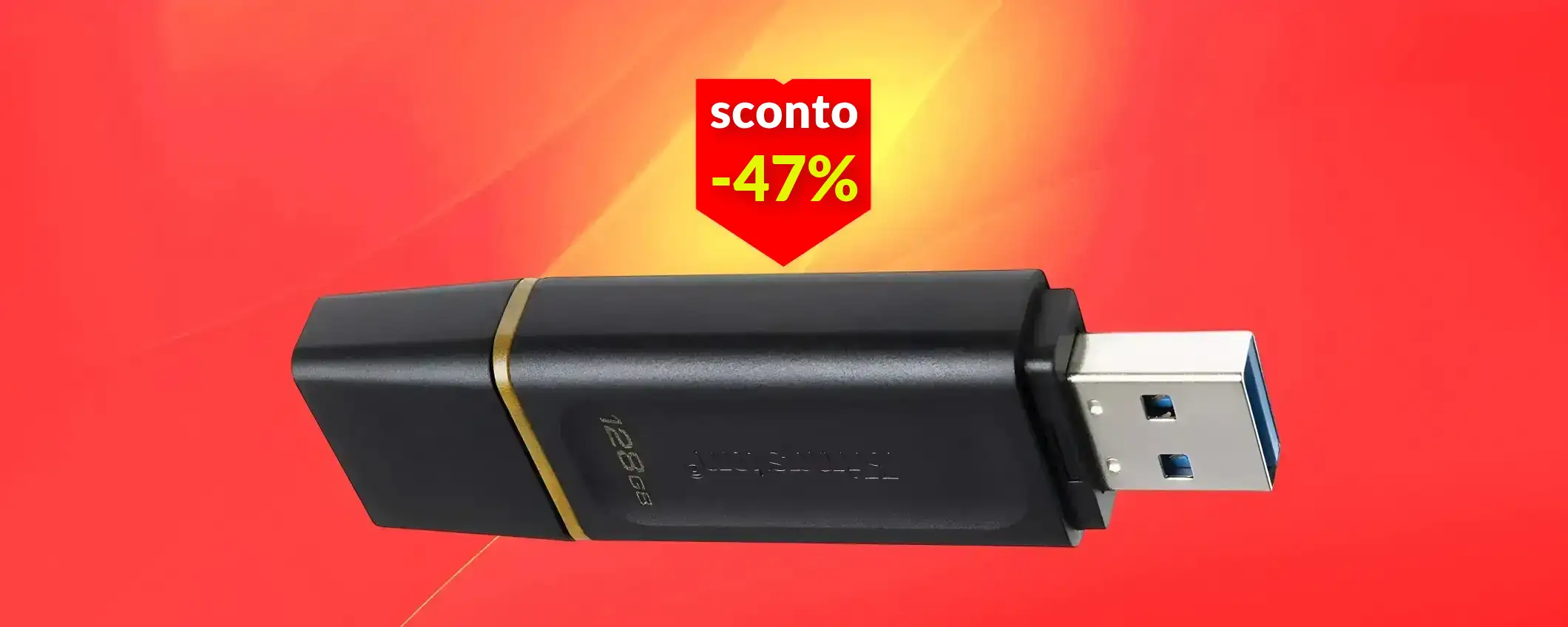Chiavetta USB Kingston in super offerta: solo 9 euro per 128GB di spazio Chiavetta USB Kingston in super offerta: solo 9 euro per 128GB di spazio
