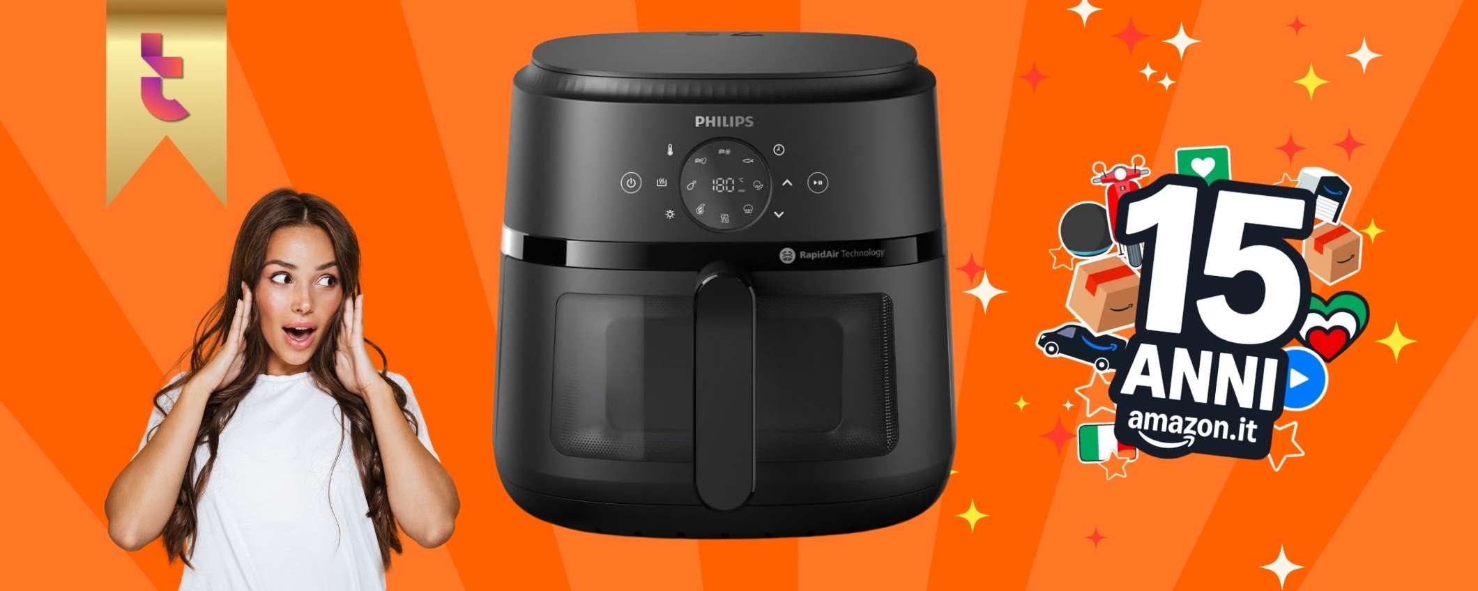 Philips Airfryer Serie 2000 a meno di 80€ è il REGALO di Amazon per te Philips Airfryer Serie 2000 a meno di 80€ è il REGALO di Amazon per te