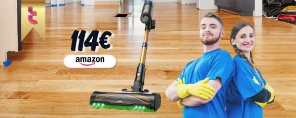 Proscenic F10 Pro Lavapavimenti Senza Fili - Aspira, Lava E Asciuga Con Auto-Pulizia E Auto-Propulsione