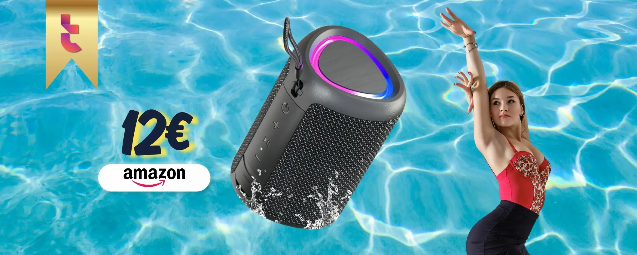 Cassa Bluetooth 15W a soli 12€ per fare festa ovunque con 15h di autonomia Cassa Bluetooth 15W a soli 12€ per fare festa ovunque con 15h di autonomia