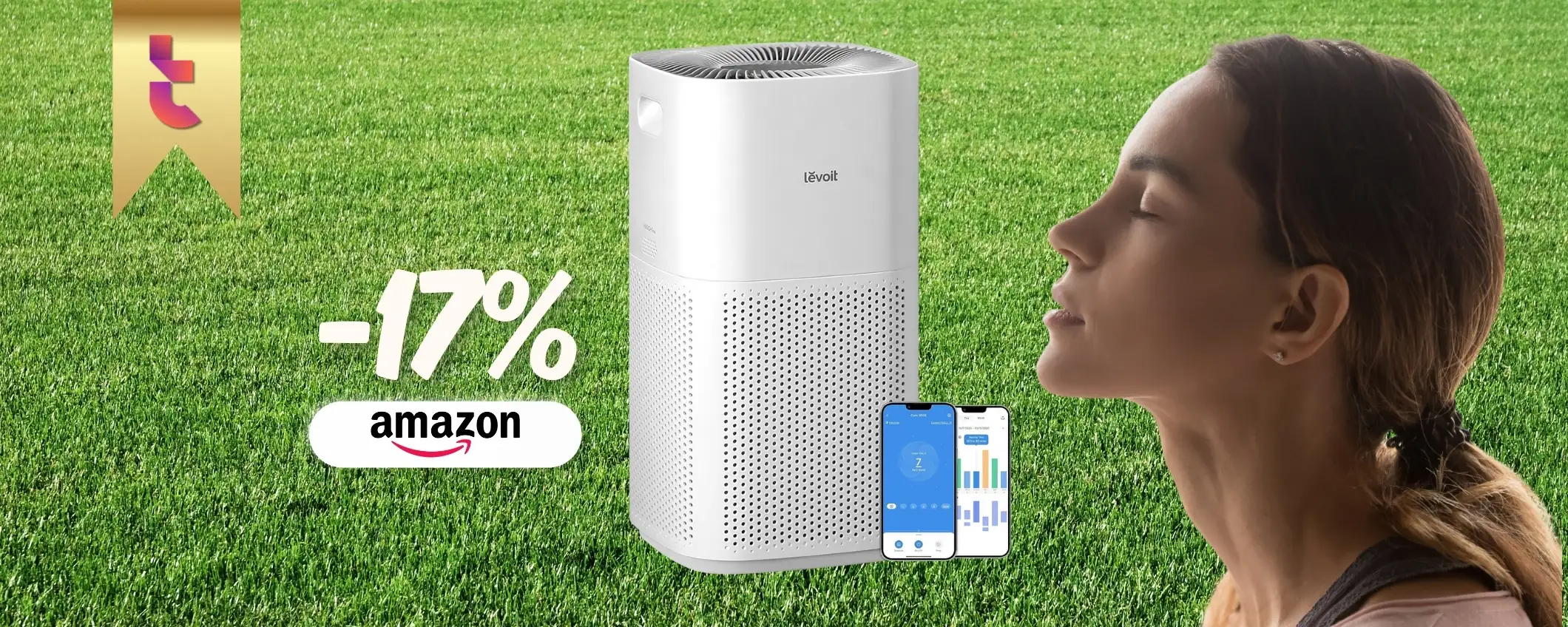Il purificatore LEVOIT copre 147㎡, aria sana e pulita da respirare (-17%) Il purificatore LEVOIT copre 147㎡, aria sana e pulita da respirare (-17%)