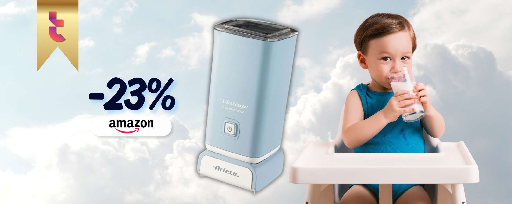 Cappuccinatore Vintage per nuvole di latte al mattino, sconto del 23% Cappuccinatore Vintage per nuvole di latte al mattino, sconto del 23%