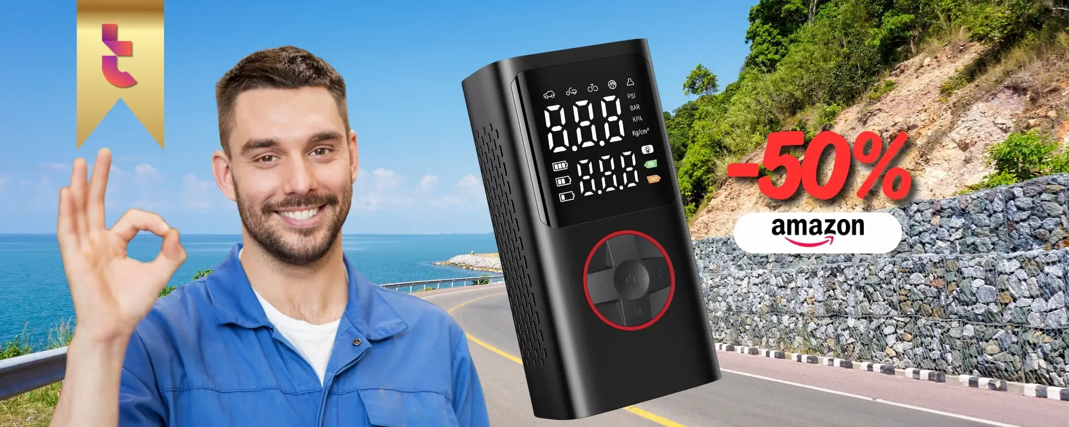 Compressore aria ti salva dalla ruota sgonfia con nemmeno 20€: affare Compressore aria ti salva dalla ruota sgonfia con nemmeno 20€: affare