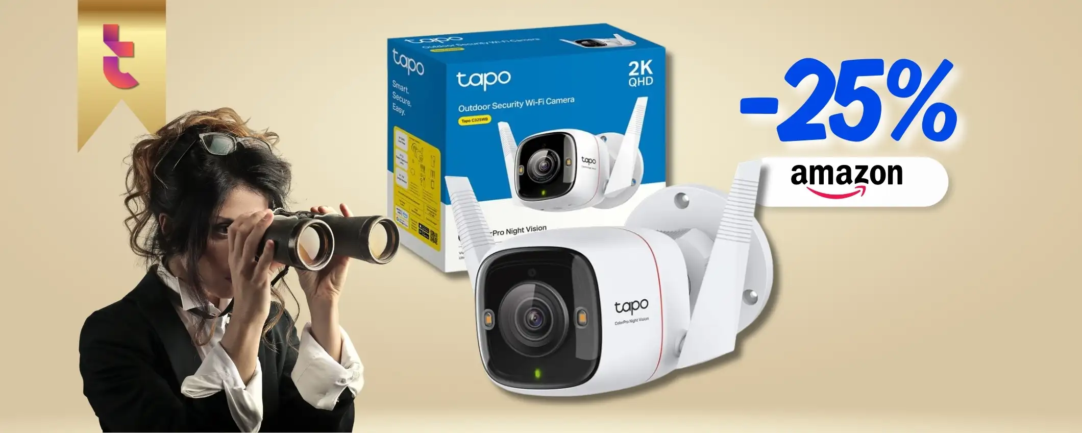Tapo C325WB è come un falco e tiene l'esterno di casa iper sicuro (-25%)