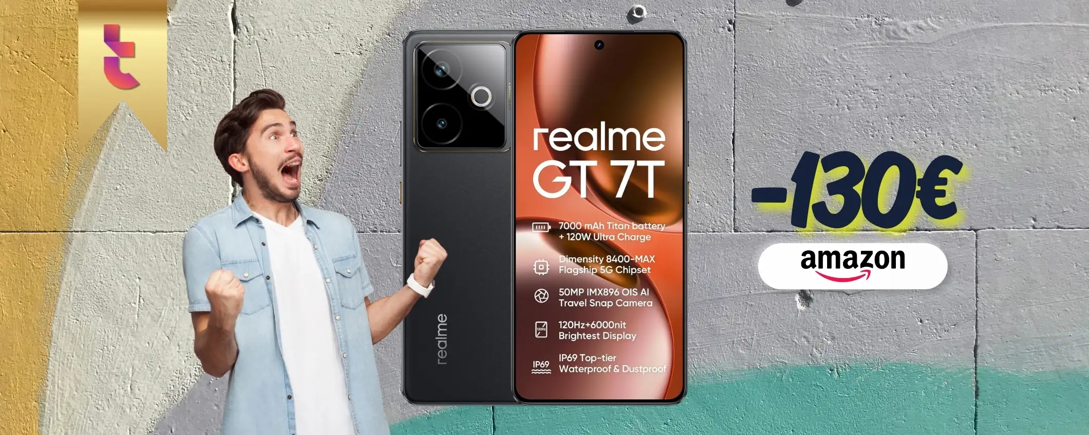 Prezzo straordinario per Realme GT 7T 5G che è così potente da dire WOW Prezzo straordinario per Realme GT 7T 5G che è così potente da dire WOW