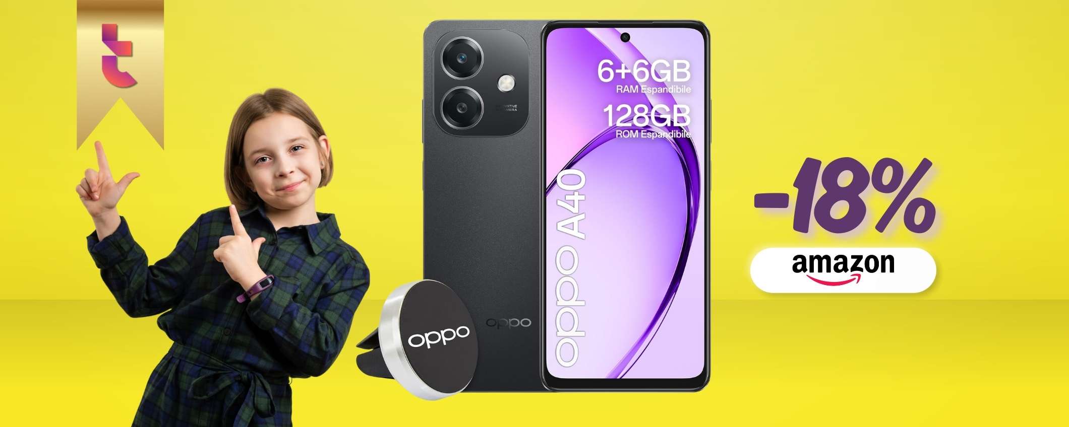 OPPO A40 dalla memoria 128GB espandibile al suo prezzo MINI: è affare OPPO A40 dalla memoria 128GB espandibile al suo prezzo MINI: è affare