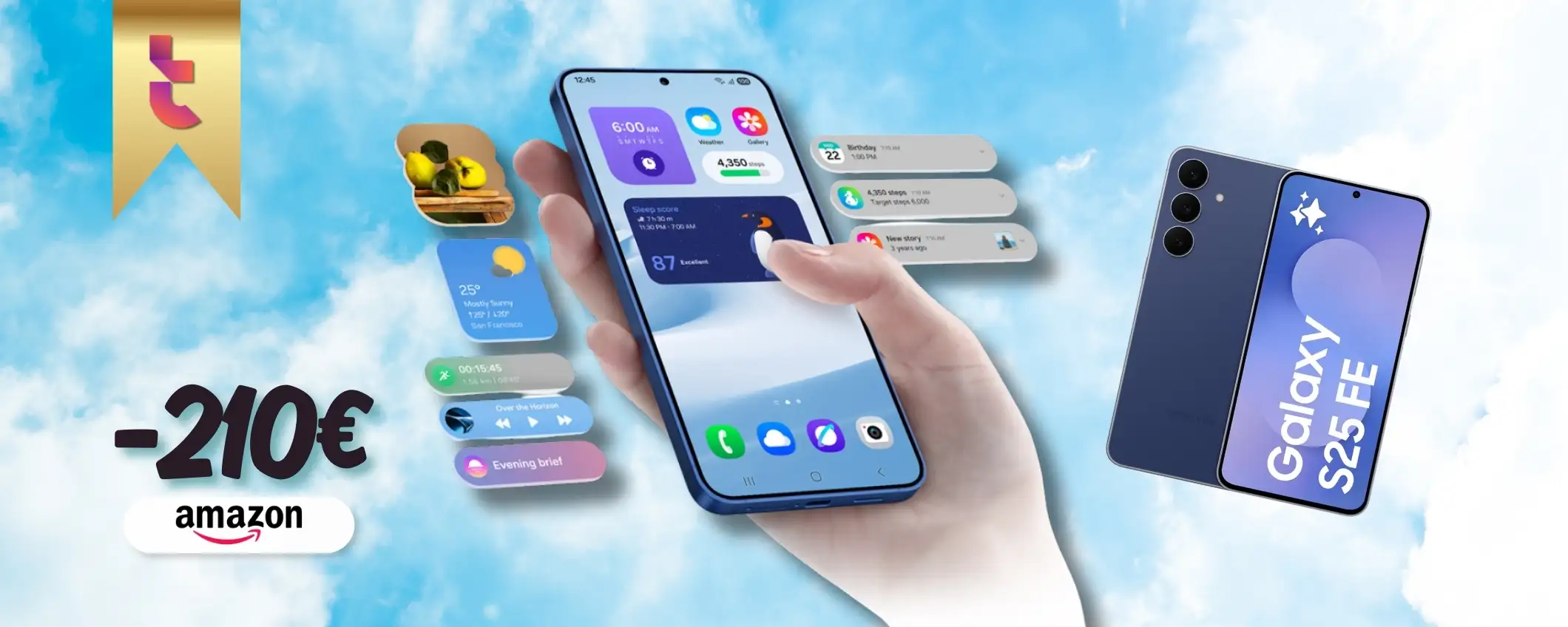 Samsung Galaxy S25 FE è in esclusiva Amazon con 210€ di sconto Samsung Galaxy S25 FE è in esclusiva Amazon con 210€ di sconto
