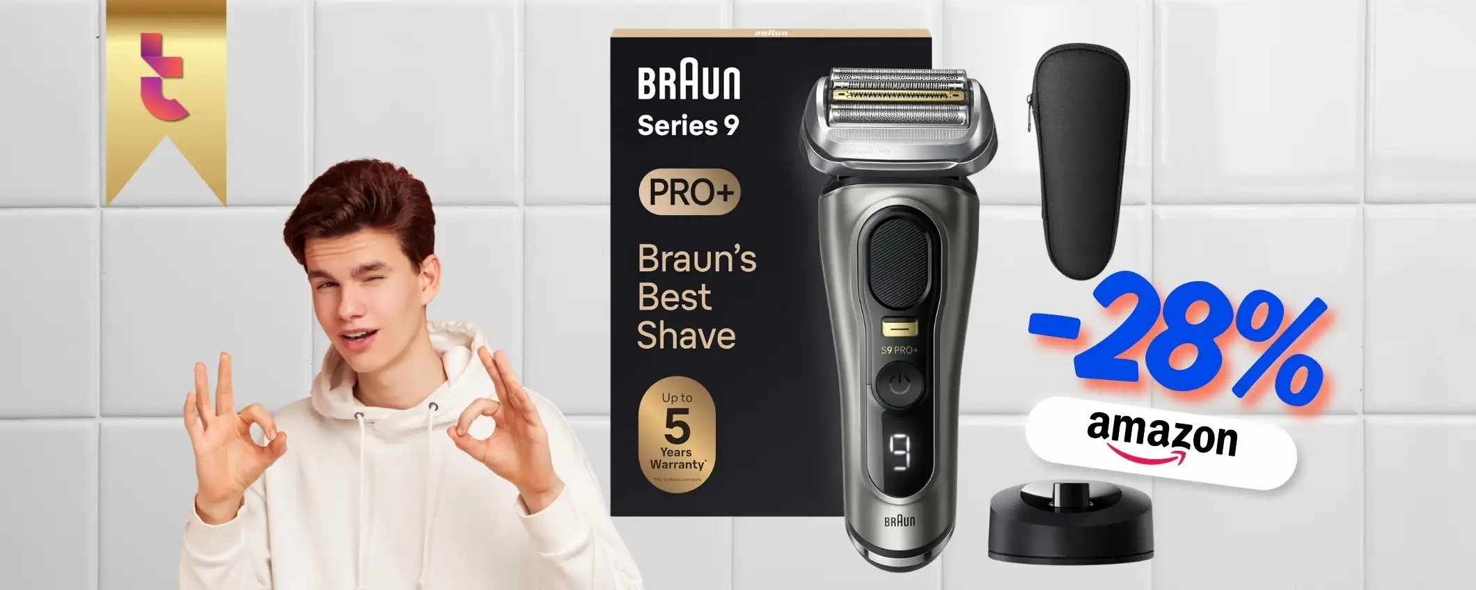 Liscio come mamma ti ha fatto con Braun Series 9 PRO, iper occasione
