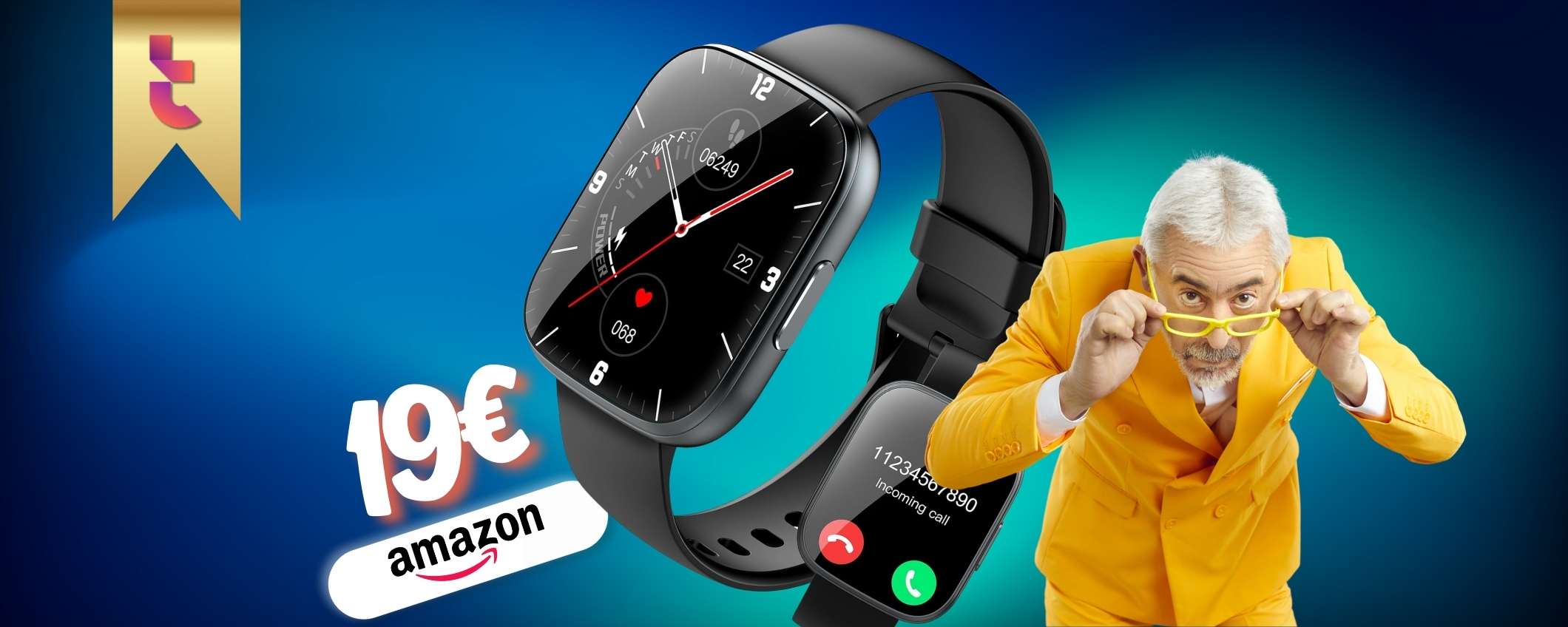 19€ per avere uno smartphone da polso: questo smartwatch è un affare