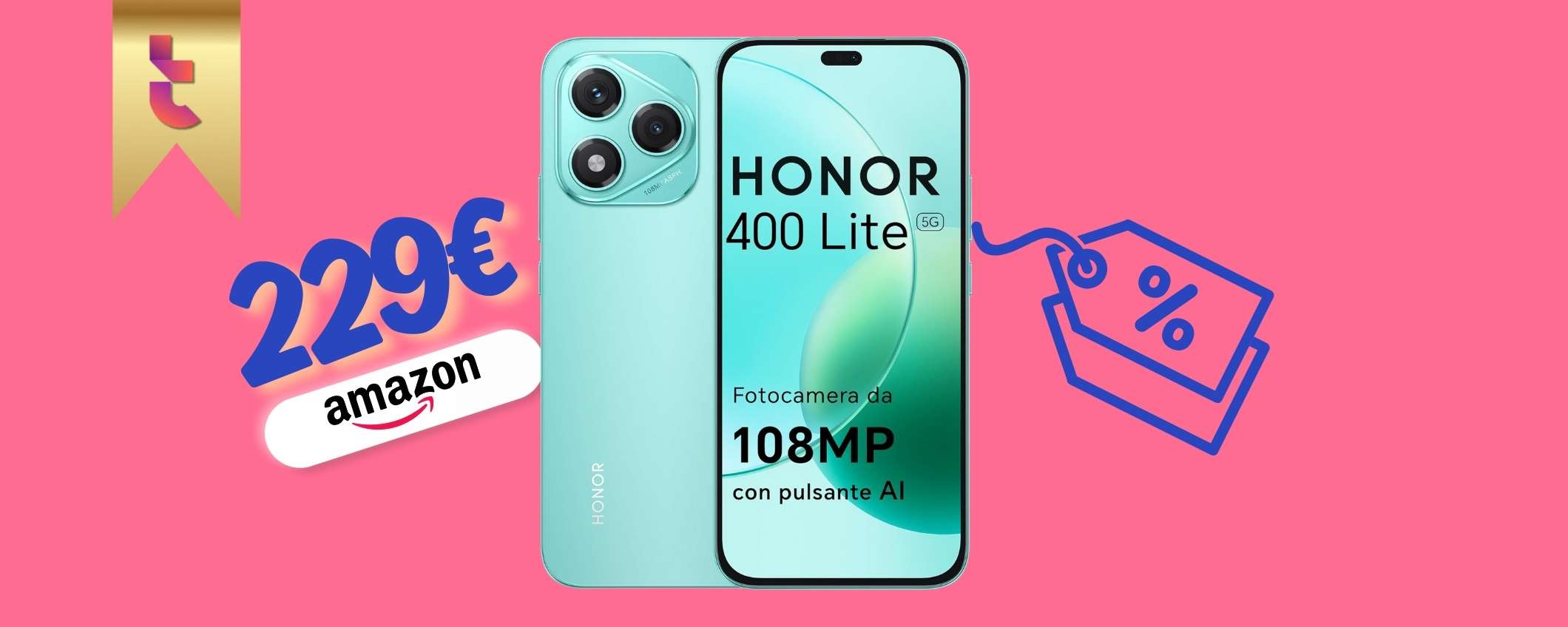 HONOR 400 Lite è il camera, battery e premium phone: assurdamente economico