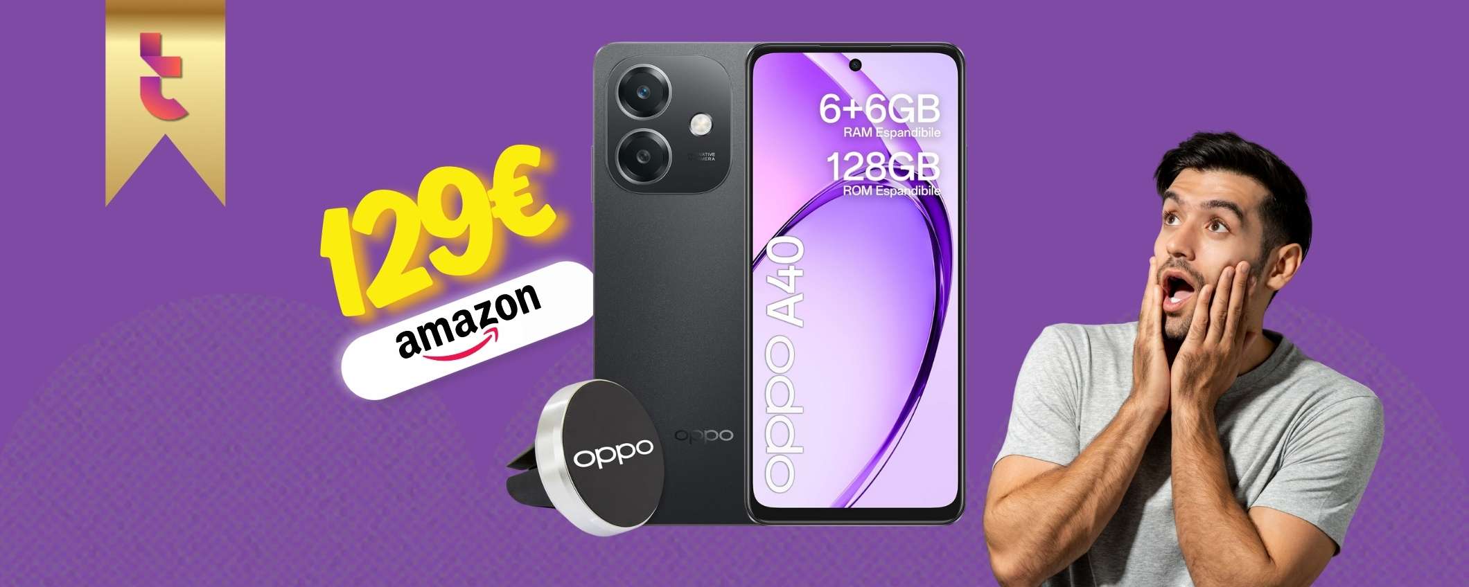 Soli 130€ per OPPO A40 ma è lo smartphone che ti soddisfa (su Amazon)
