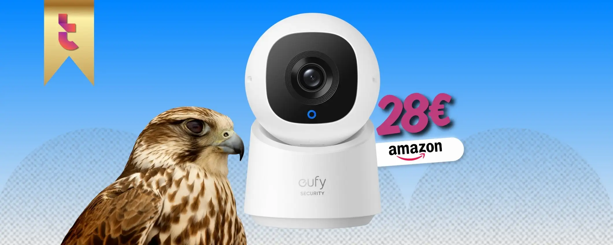 Questa telecamera WiFi da interno riprende in 2K con funzioni AI (27€)