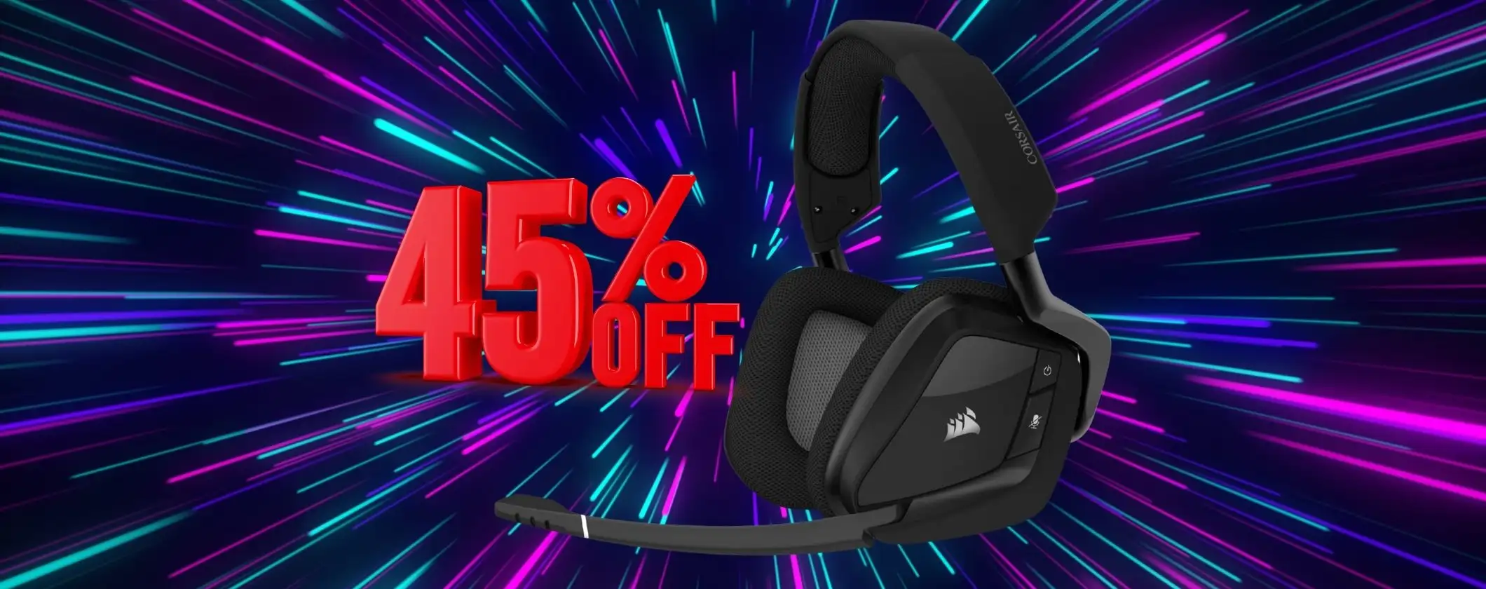 CORSAIR VOID RGB ELITE: le migliori cuffie da gaming con microfono al 45% CORSAIR VOID RGB ELITE: le migliori cuffie da gaming con microfono al 45%