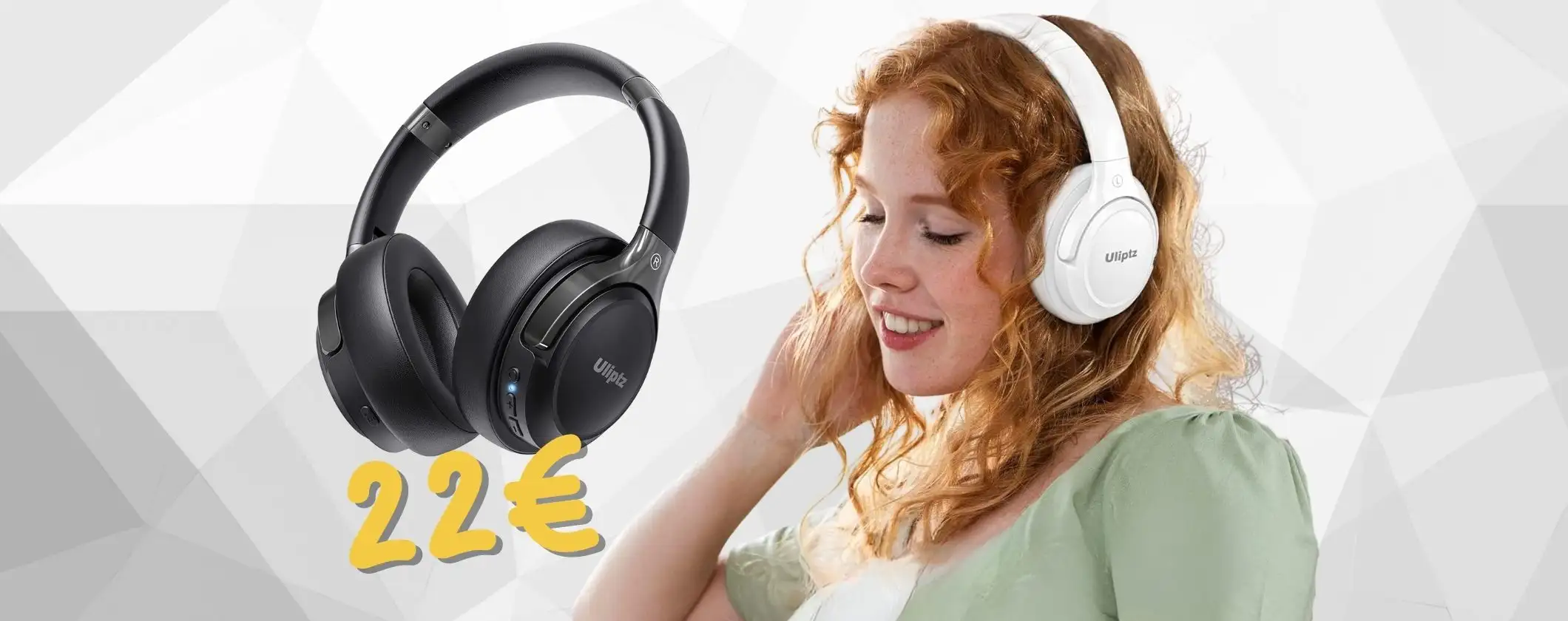 Cuffie wireless con 6 livelli di EQ e 65 ore di autonomia tue a soli 22€ Cuffie wireless con 6 livelli di EQ e 65 ore di autonomia tue a soli 22€