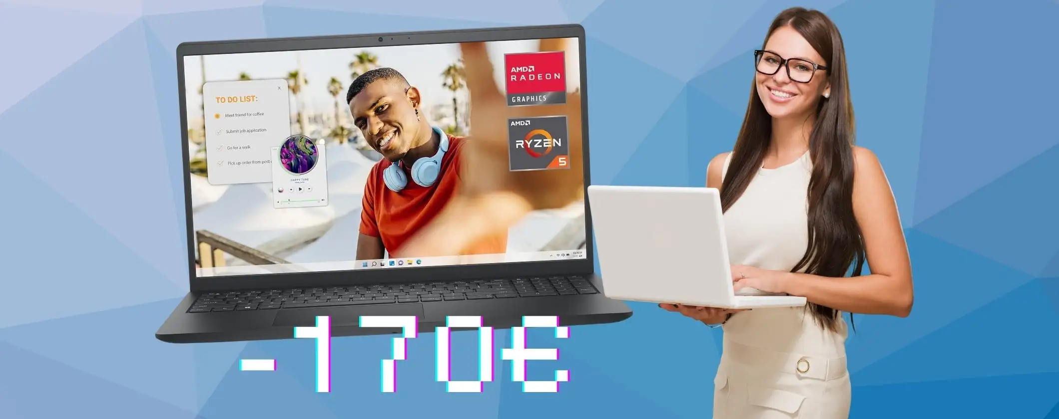 Dell Inspiron 15 con Ryzen 5 e Windows 11 ha un rapporto qualità prezzo WOW