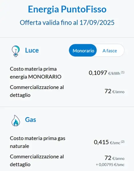 engie energia puntofisso 17 settembre 2025