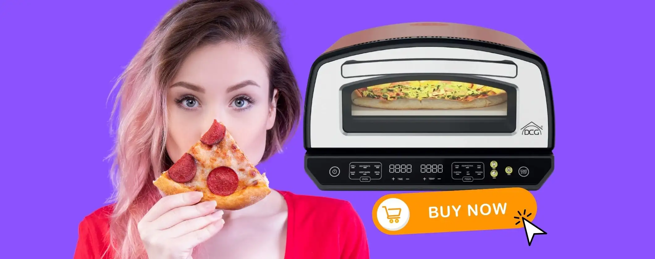 Forno per pizza professionale da 450° con pietra refrattaria e paletta (eBay)