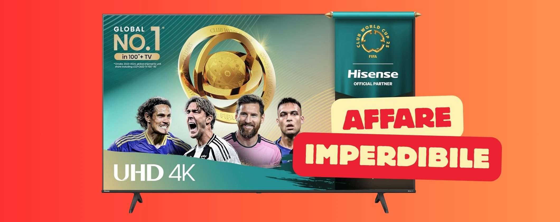 Hisense: Smart TV da 55 pollici UHD 4K a soli 321€ è un affare assoluto