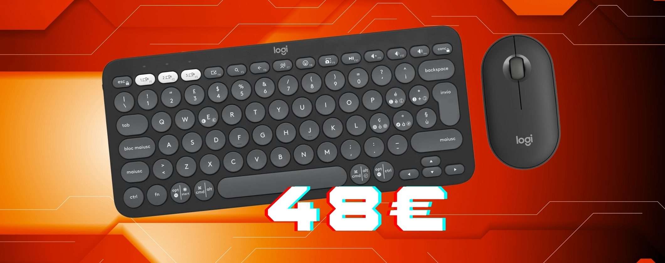 Logitech Pebble 2 Combo: kit tastiera e mouse wireless a prezzo da favola (48€) Logitech Pebble 2 Combo: kit tastiera e mouse wireless a prezzo da favola (48€)