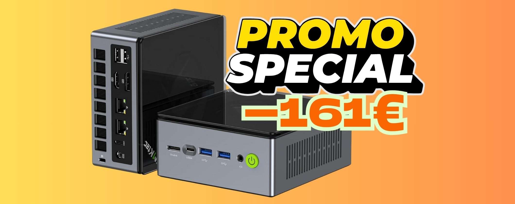 Mini PC da Gaming con AMD Ryzen 7, Radeon 680M e 32GB di RAM a prezzo shock