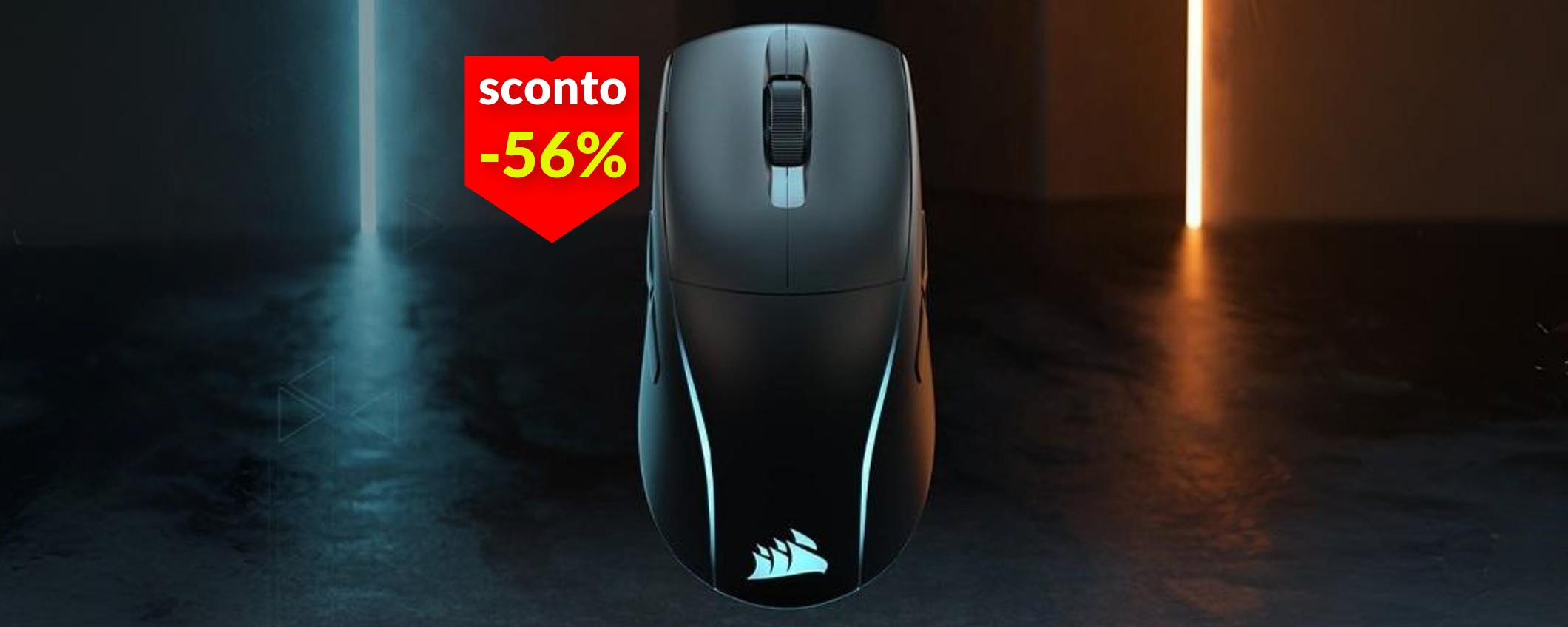 Mouse wireless Corsair a meno di metà prezzo: super preciso e leggero Mouse wireless Corsair a meno di metà prezzo: super preciso e leggero