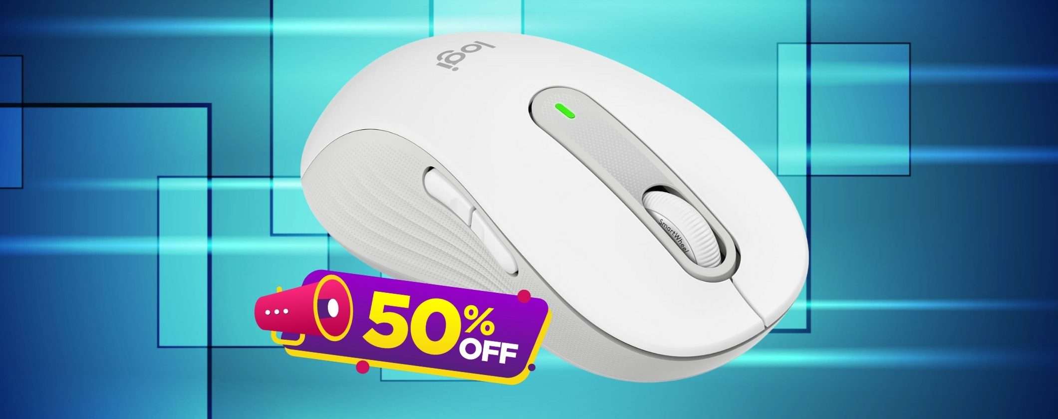 Il mouse wireless Logitech Signature M650 con lo sconto del 50% non ha rivali