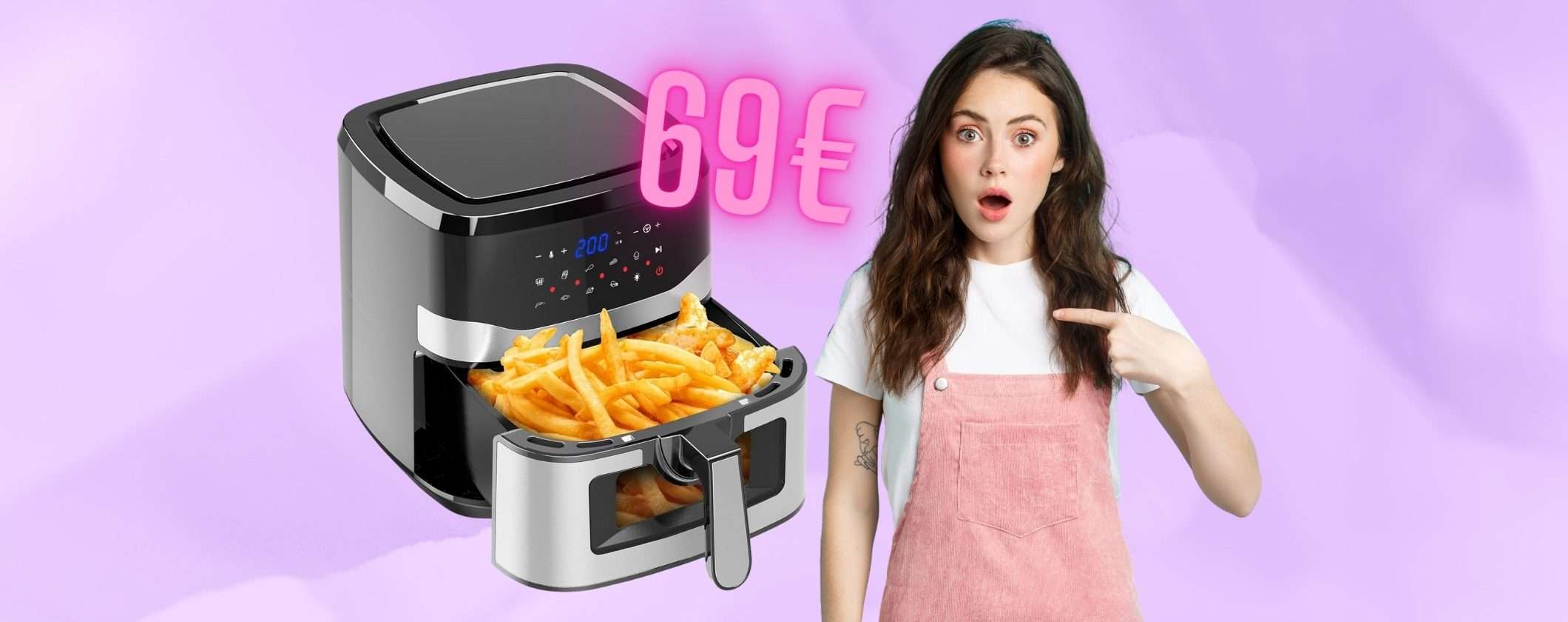 Offerta bomba su Amazon: friggitrice ad aria da 8,5L a soli 69€ Offerta bomba su Amazon: friggitrice ad aria da 8,5L a soli 69€