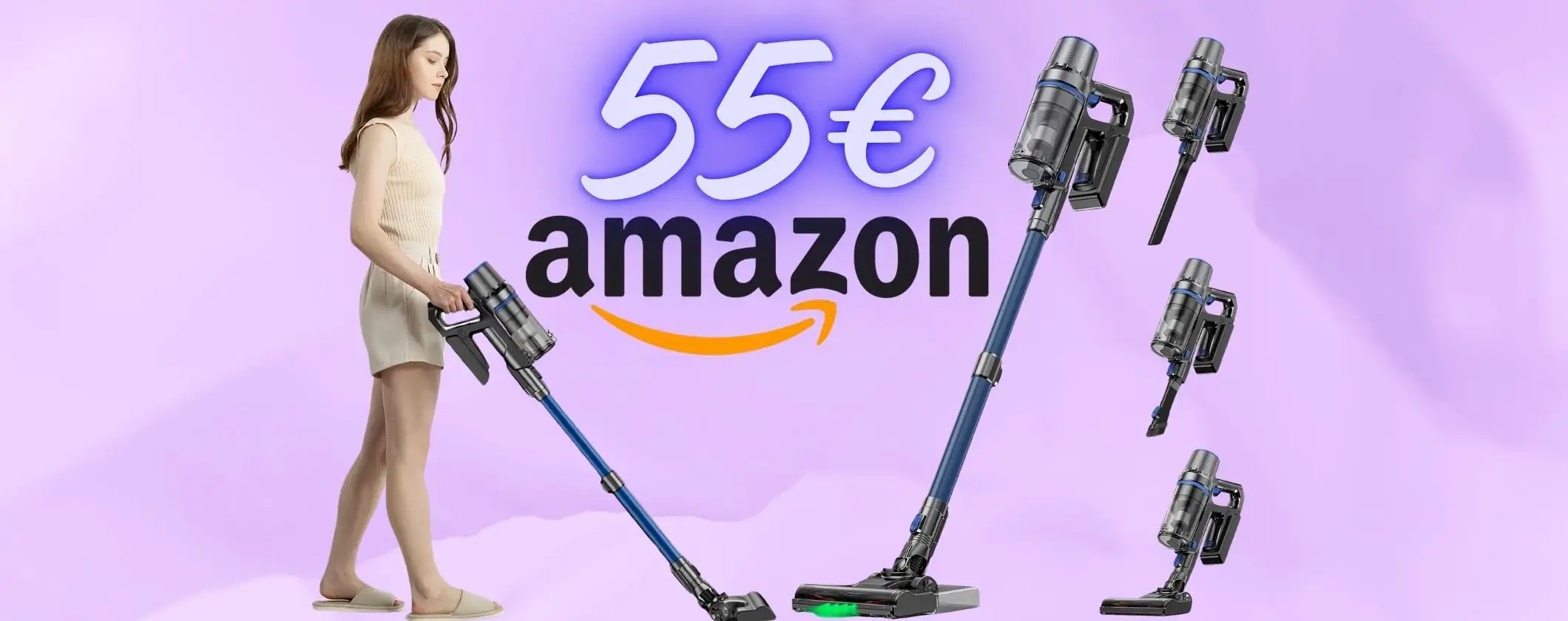 Offerta folle per questo aspirapolvere senza fili da 45Kpa: oggi solo 55€ Offerta folle per questo aspirapolvere senza fili da 45Kpa: oggi solo 55€