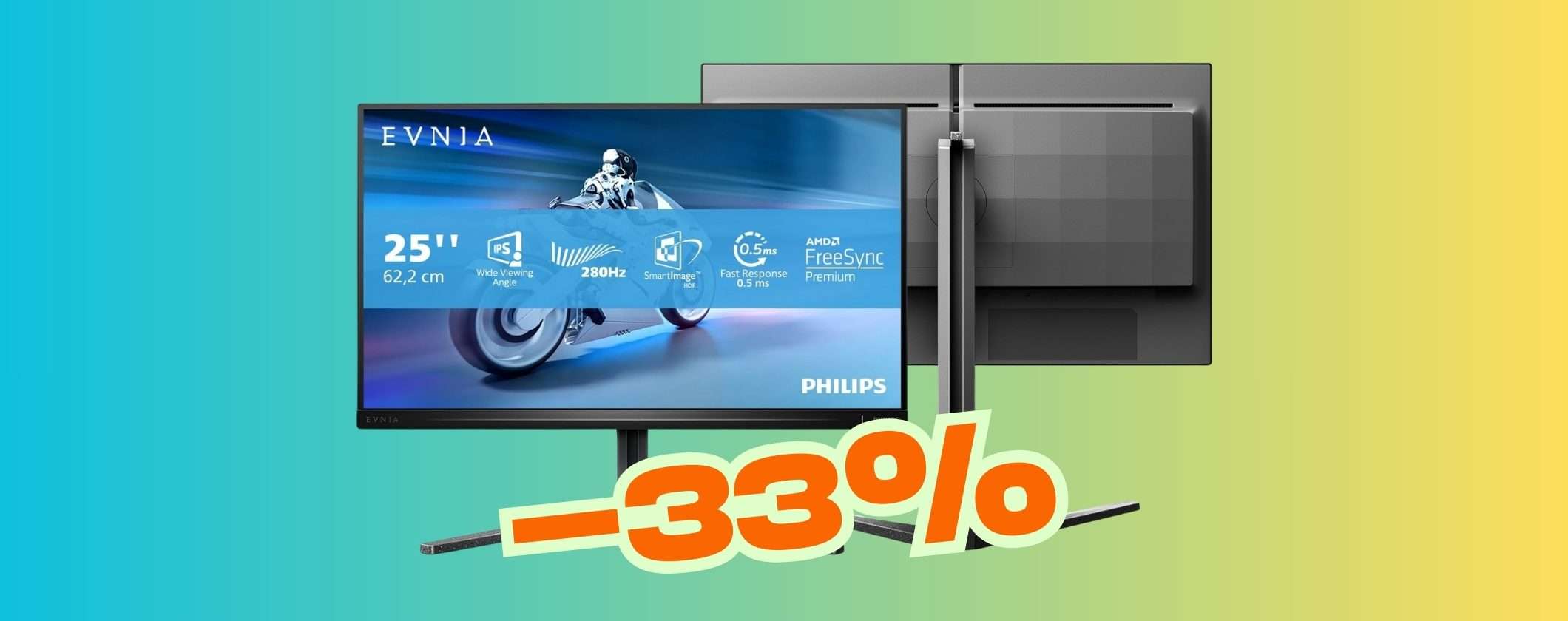 Philips Evnia: monitor da gaming FHD da 25