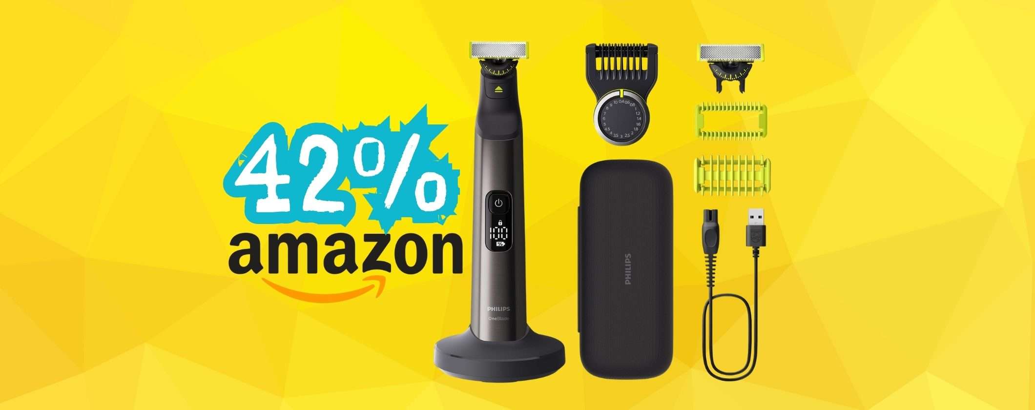 Philips OneBlade Pro 360 è il fantastico regolabarba con tutto incluso (-42%)