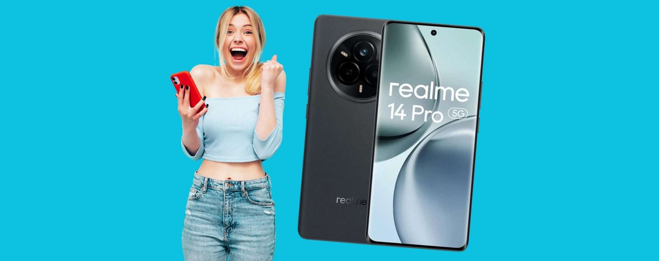 Realme 14 Pro 5G da 512GB è il mid-range da comprare all'istante (-78€) Realme 14 Pro 5G da 512GB è il mid-range da comprare all'istante (-78€)