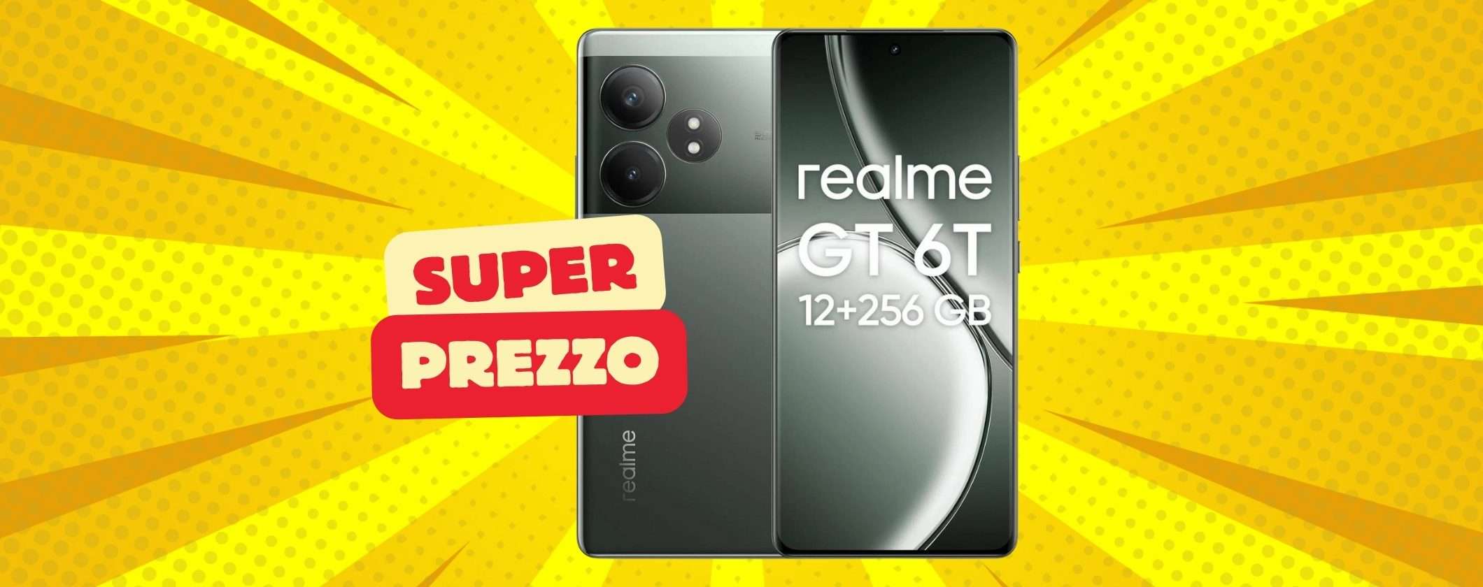 Realme Gt 6T 5G (12/256GB) è il mid-range da prendere al volo (-74€) Realme Gt 6T 5G (12/256GB) è il mid-range da prendere al volo (-74€)