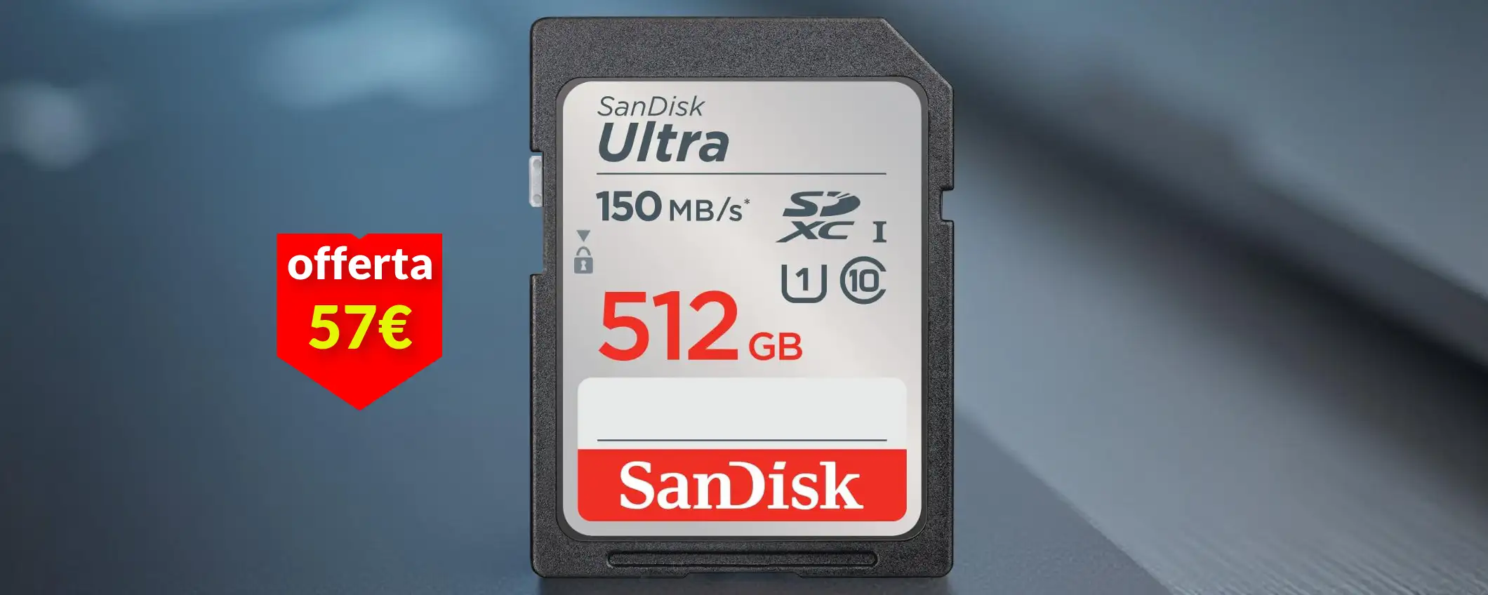 Scheda SD SanDisk 512GB: poche unità al prezzo più basso di sempre