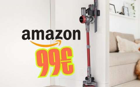 Aspirapolvere Senza Fili YISORA S3 - 40KPa, Autonomia 55 Min, Batteria Rimovibile, Per Peli Animali