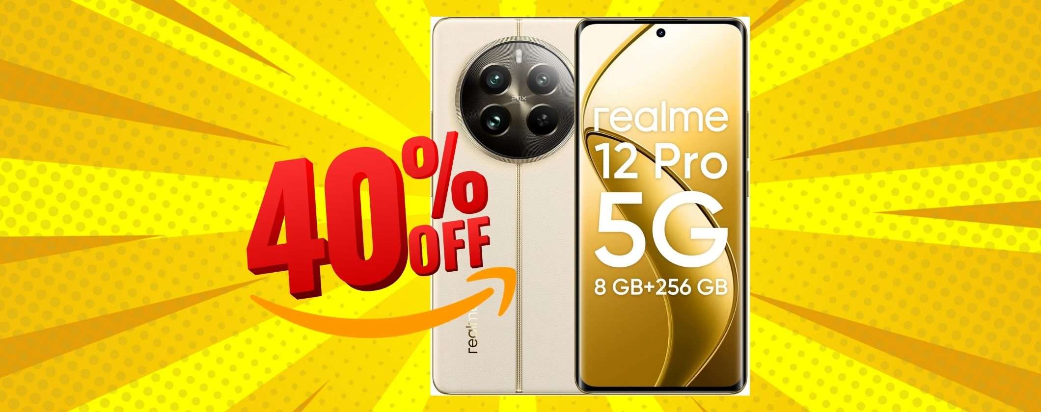 Smartphone dalle grandi prestazioni che conviene: Realme 12 Pro 5G al 40% in meno