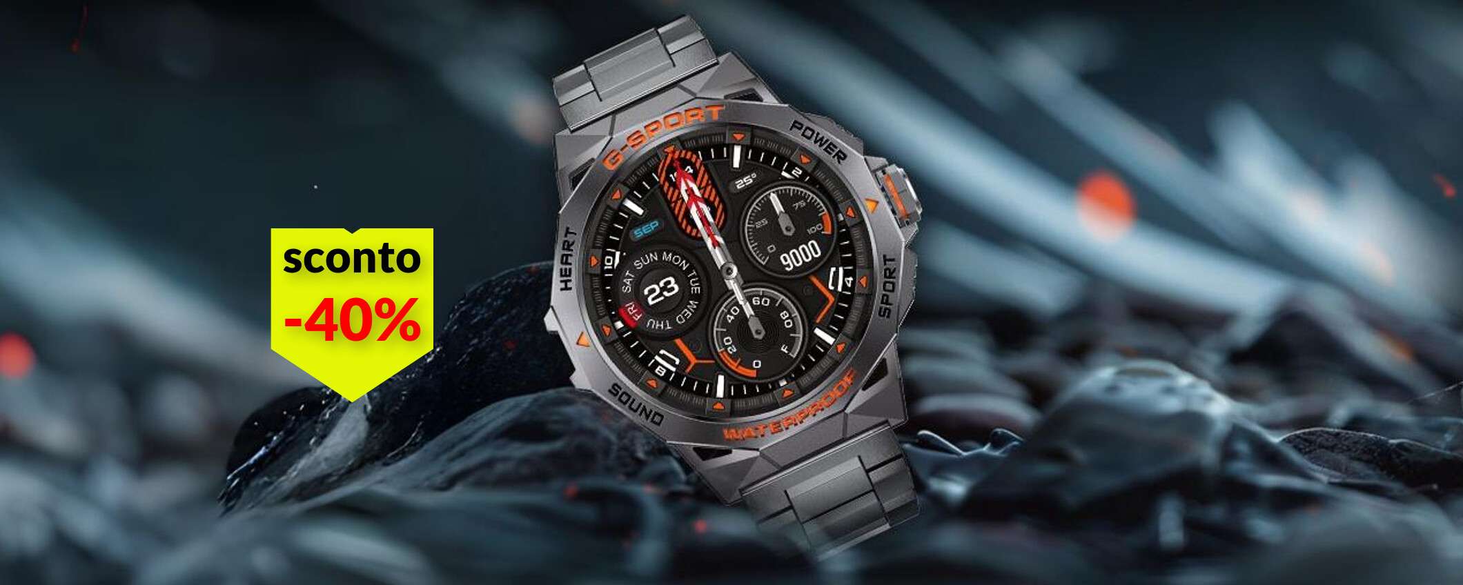 Solo 35€ per questo smartwatch sportivo scontato al 40%: puoi anche telefonare Solo 35€ per questo smartwatch sportivo scontato al 40%: puoi anche telefonare