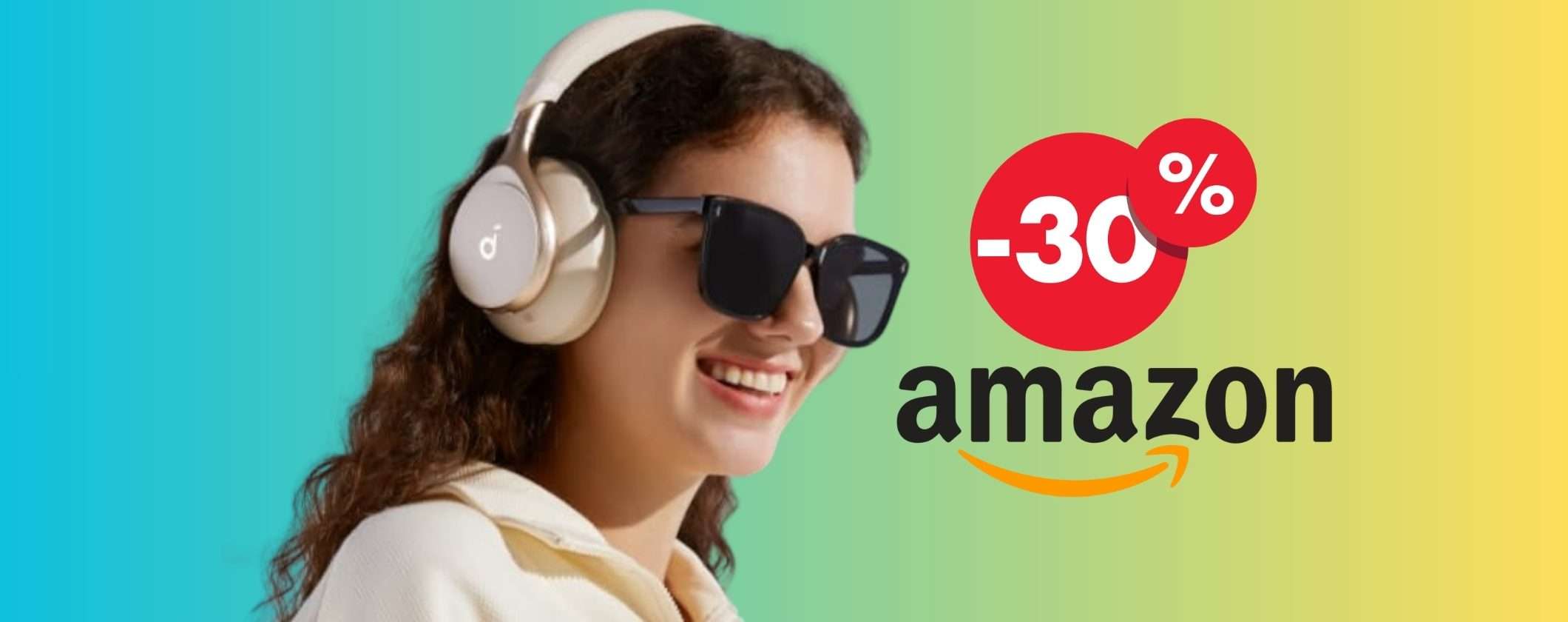 Soundcore Anker Space One: cuffie Bluetooth con cancellazione rumore e 40h Soundcore Anker Space One: cuffie Bluetooth con cancellazione rumore e 40h